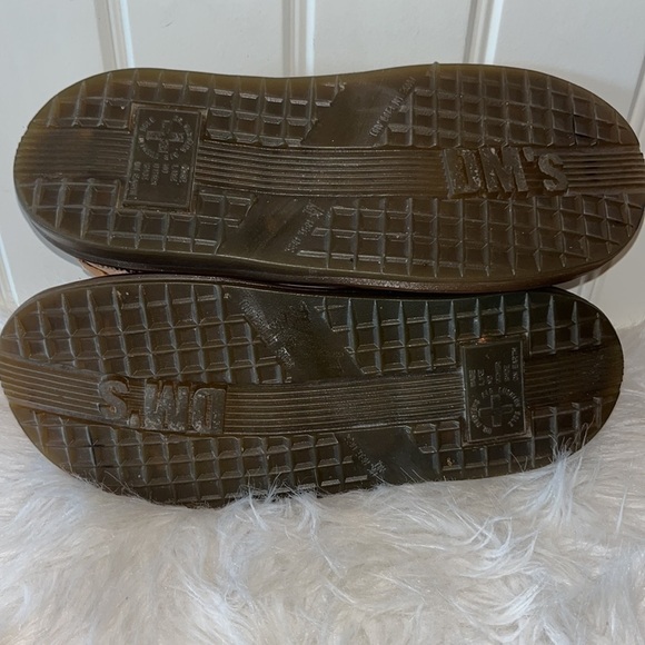 DR.MARTENS Air Wair tan light brown lace up shoe men size 6/women size 8 England - Picture 9 of 17